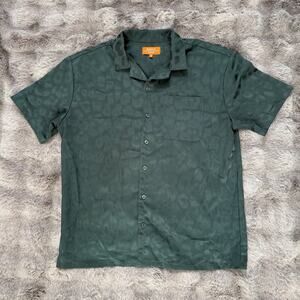 Negative Space Men's Collared Button-Down Shirt Size Small